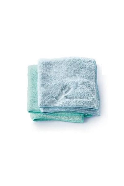 Tupperware 2 Pack Microfiber Dust Cloth - Blue and Mint Cleaning Cloths