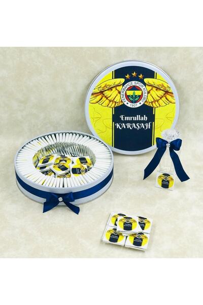 TuNa Chocolate Isme Özel 100 Adet Taraftar Baskılı Çikolata