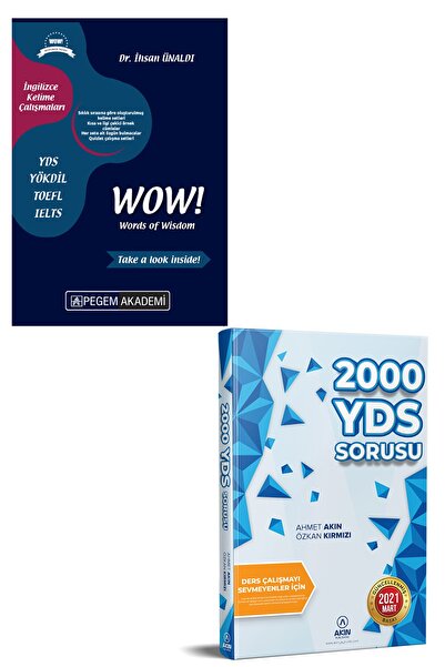 Pegem Akademi Yayıncılık Pegem Yds Words Of Wisdom Kelime Çalışmaları + Akın ...