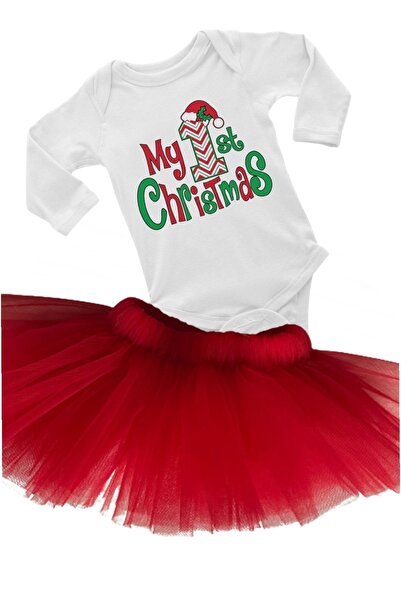 tullestore عيد الميلاد عيد الميلاد 1 سنة زي السنة الجديدة تنورة توتو حمراء طو...