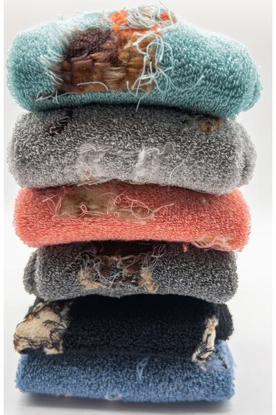 CİHO Socks Daily 6 Çift Kadın Tam Havlu Yumuşak Eğlenceli Köpek Desenler Kışlık Soket Çorap