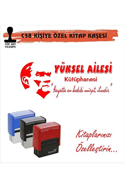 Kaşem Kişiye Özel Atatürk Temalı Kitap Kaşesi C58