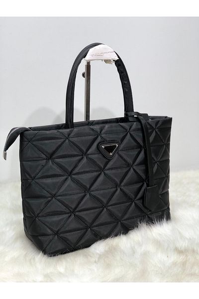efnanstore Geantă Matlasată Neagră Geantă de Umăr Și Geantă de Umăr Geantă de Bagaj Geantă de Traversa Geantă Parașuta Iarna