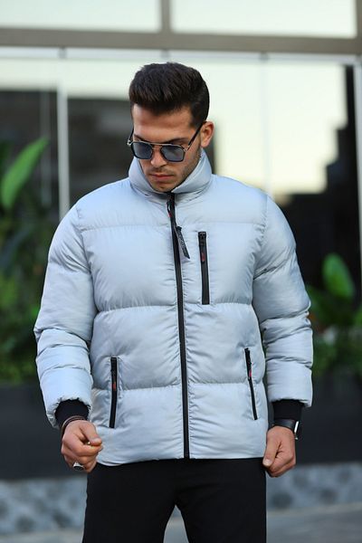 DENSMOOD Ανδρικό μπουφάν Space Grey Puffer
