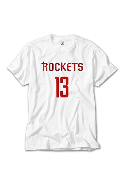 Z zepplin Tricou alb James Harden Rockets