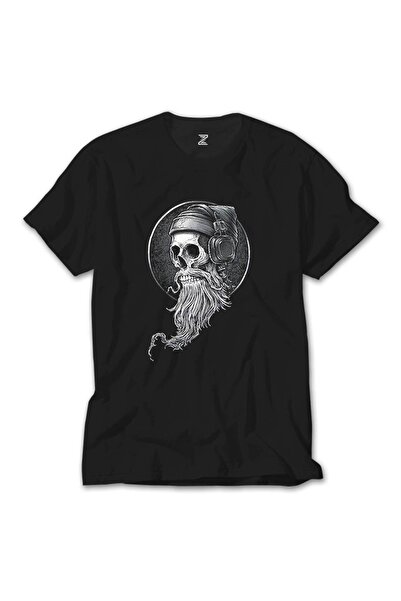 Z zepplin Tricou Skull Skull Hippy Negru