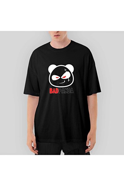 Z zepplin Μπλουζάκι Baby Bad Panda oversized Μαύρο