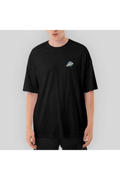 Z zepplin Tricou negru supradimensionat cu logo Utan Jazz