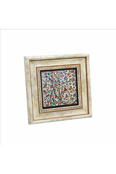 Sadrazam Pictură din piatră naturală imprimată Turbă Sa'di-yi Shirazi iranian chinezesc 20cmx20cm Kd-066
