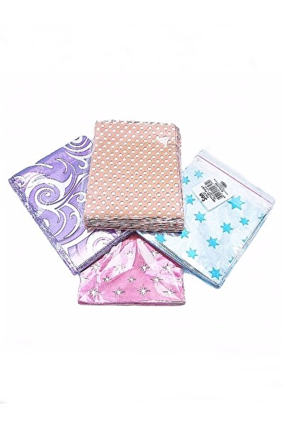 Genel Markalar 600 Adet 10x12 Cm Metalize Bantlı Hediye Poşeti , Takı Nişan M...