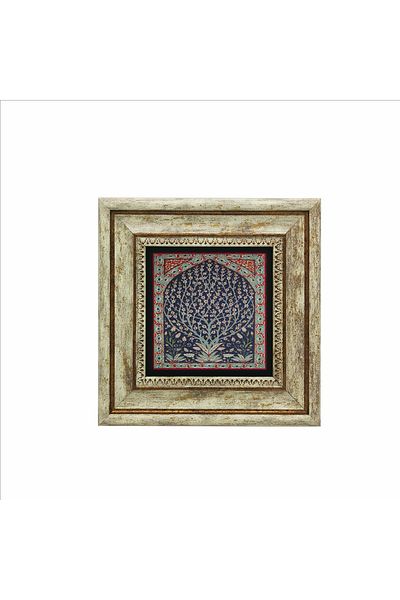 Sadrazam Pictură din piatră naturală imprimată Iznik China (20cmx20cm) (kd-107)