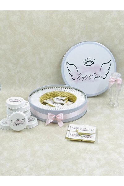 TuNa Chocolate Isme Özel Kız/erkek Bebek Çikolatası & Hediyelik Açacak Magnet