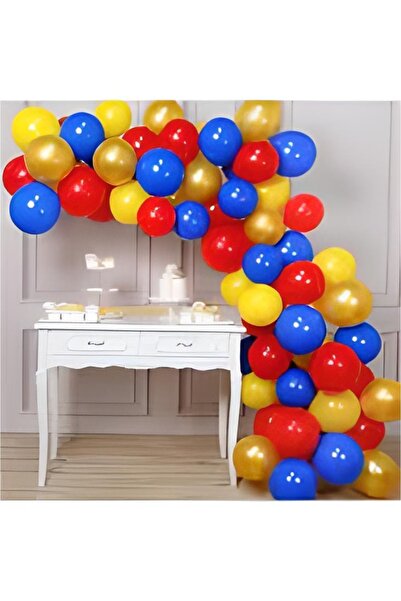 DÜVENCİ TİCARET Yellow-red-blue Balloon Chain - Balloon Chain Gift