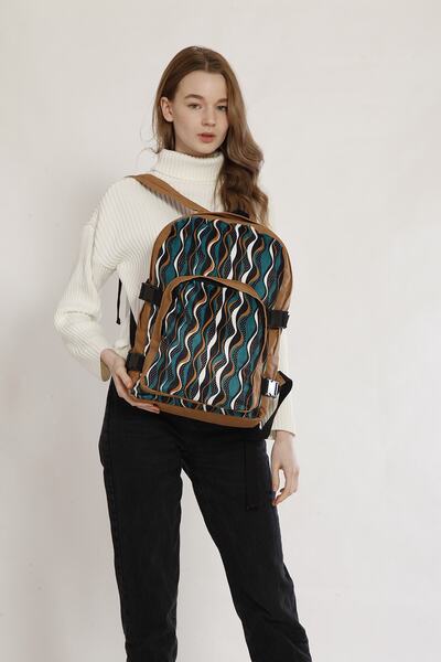 Street Bag Denver Günlük Kullanım Seyahat Kamp Okul Sırt Çantası Etnik Otantik Sırt Çantası