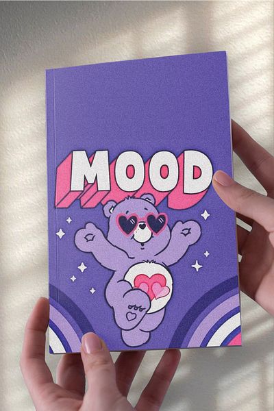 Namgo Caiet neînfilat Purple Care Bear Mood A5 (50 de coli)
