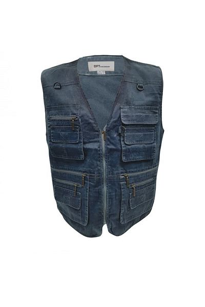 DFT Discovery Multi Pocket Vest Blue S