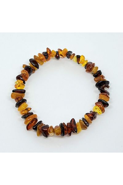 Tesbihci Efendi Multicolored Drop Amber Elastic Bracelet for Adult