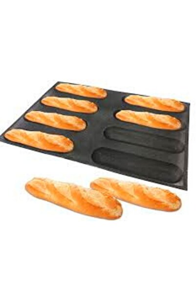 PASTRY PLANET Delikli Silikon 8li Baton Sandviç Kalıbı 40cm*75cm