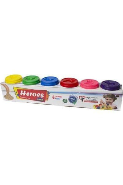 EREN Heroes Kinetic Sand 6 Pieces 1200 Gr Sand-023