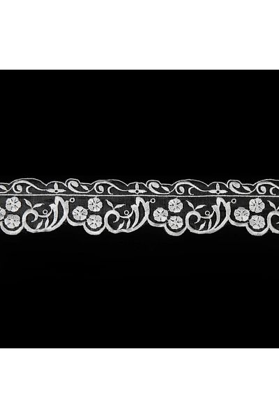 Nazarone Organza Guipure 8080 9mt-κρέμα