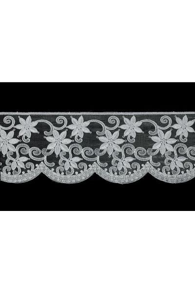 Nazarone Organza Guipure 9125 9mt-white