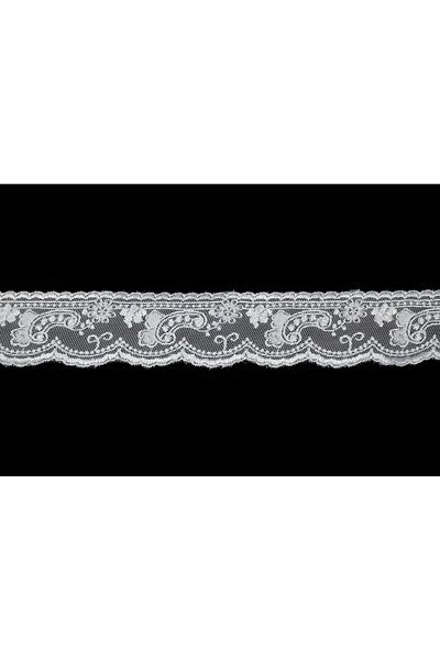 Nazarone Tulle Guipure 2102 9m-white