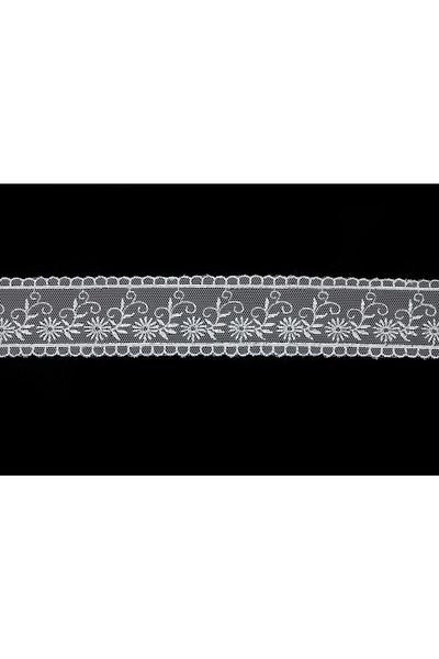 Nazarone Tulle Guipure 2046 9m-white