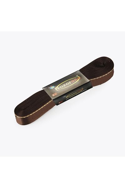 Nazarone Σατέν Ασημένια Κορδέλα 2cm-10mt-καφέ(208)