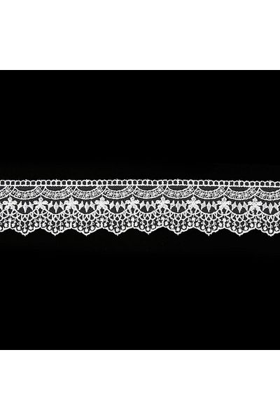 Nazarone Tulle Guipure 2304 9m-white