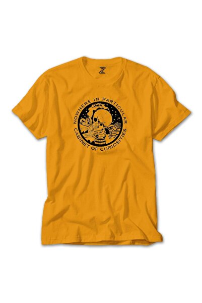 Z zepplin Tricou galben Cabinet of Curiosities Black Skull