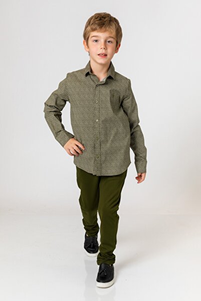incity Boy's Khaki Shirt