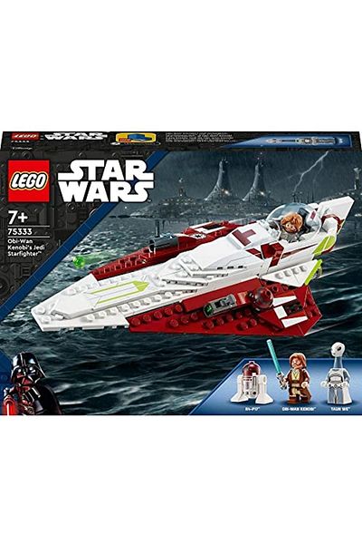 LEGO Obi-Wan Kenobi Jedi Starfighter 75333 - Building Toy for Ages 7 and up S