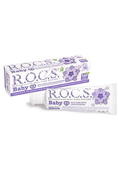R.O.C.S. R.O.C.S.Baby 0-3 Years Fluoride-Free and Linden Extract Baby Toothpaste