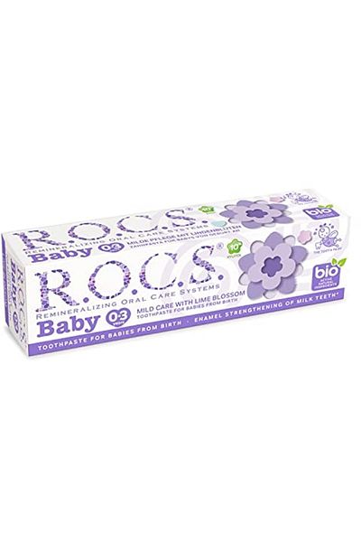 R.O.C.S. R.O.C.S.Baby 0-3 Years Fluoride-Free and Linden Extract Baby Toothpaste