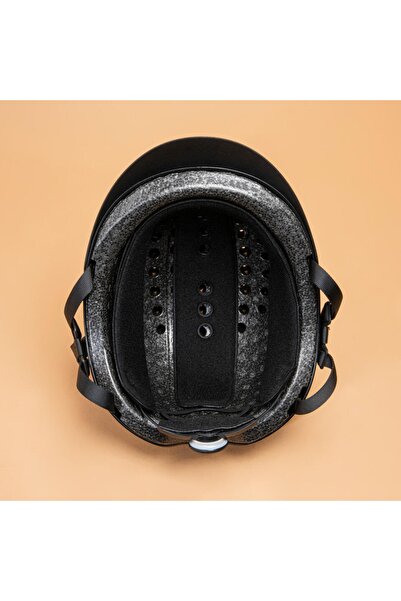 Decathlon - خوذة ركوب الخيل مقاس 100 متر باللون الأسود