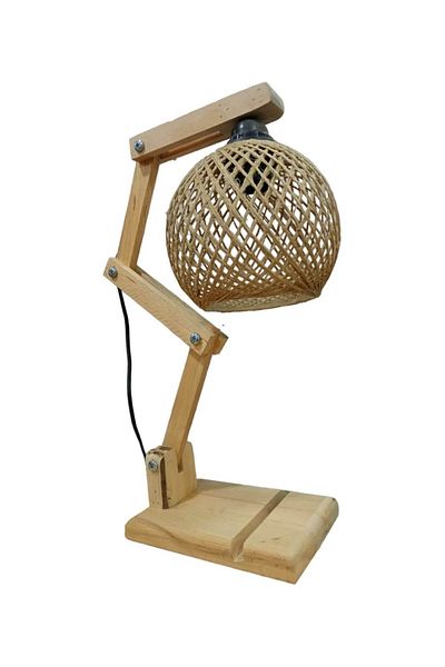 TEKAY AYDINLATMA Wooden Movable Body Lampshade Rope Knitted Wicker Jute Headboard Teen Room Children's Room Bedroom Lampshade
