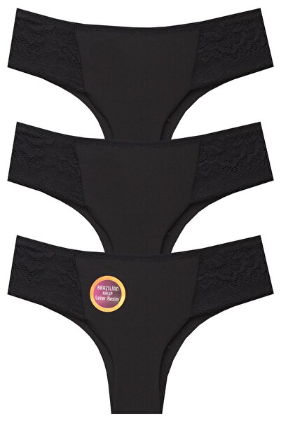 papatya lingerie سراويل داخلية برازيلية مقطوعة بالليزر بحافة من الدانتيل مقاس...