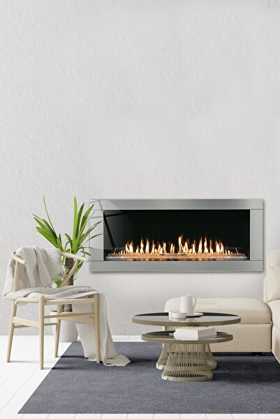 Decorita Cam Tablo | Şömine Görünümlü | 50cm X 120cm