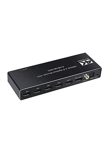 Gplus 4k422a HDMI 2.0 4k 2160p HDR10 HDCP 1.4 Arc SPDIF Optical Audio Metal Case Combo Switch Splitter