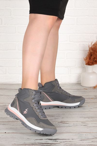 U.S. Polo Assn. Sagan Hi Wmn - Καθημερινές Γυναικείες Μπότες, Lace-Up