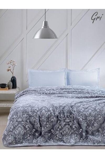 Özdilek Antico Gri Tek Kişilik Battaniye Çantalı 160x220