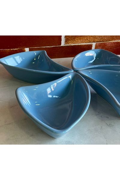 Keramika Blue 17 Cm Wind Snack Bowl - Pack of 4