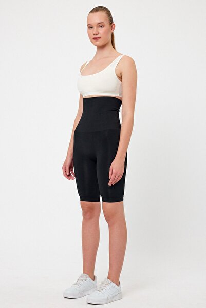 MRS.MODA Toparlayıcı Ve Incelten Etkili Kaydırmaz Lastikli Süper Yüksek Bel Korse Tayt