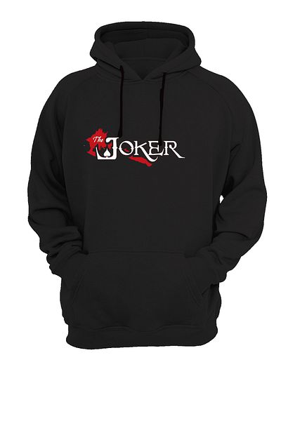 WİDİ Hanorac negru cu imprimeu Joker