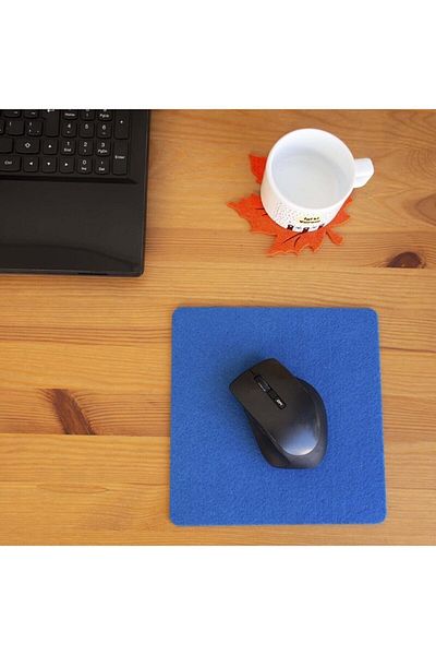 garaccu Mouse Pad elegant cu textura moale din pâslă Albastru