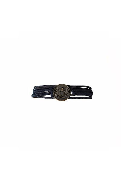 Modaroma Stranger Things Black Leather Rope Adjustable Bracelet