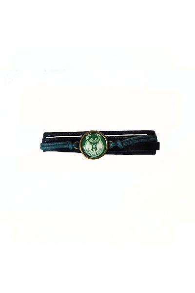 Modaroma Milwaukee Bucks Adjustable Leather Rope Bracelet