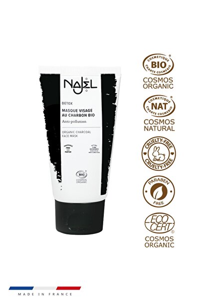 NAJEL Organic Charcoal Face Mask - 75ml