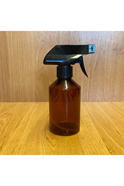 Pause Art Home Sticlă de plastic chihlimbar de 250 cc - Cu pulverizator negru...