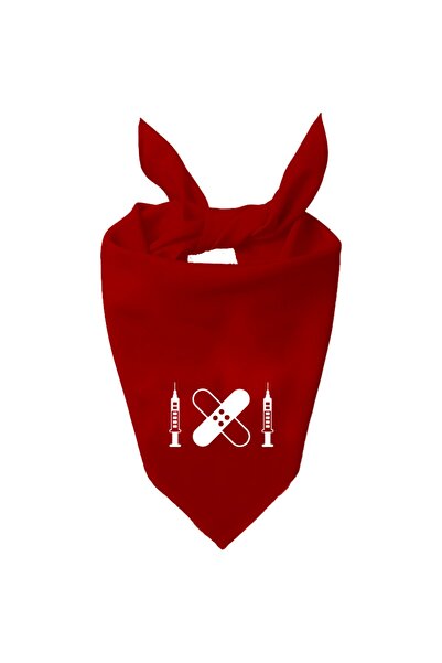 Tasarım Trend Eșarfă de culoare unică cu design cu ac și bandă